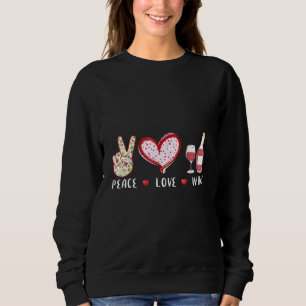 Sudadera Wine de amor por la paz