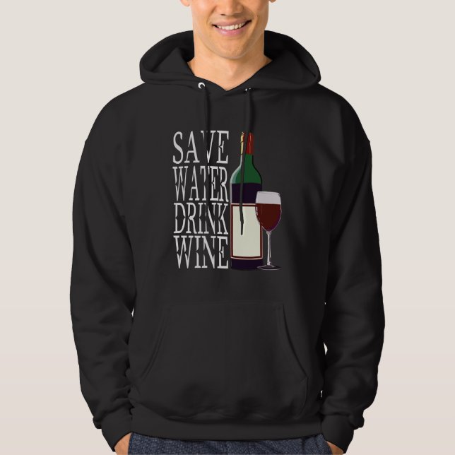 Sudadera Wine Drinker Red Wine Winemaker Vino Red Wine Bott (Anverso)