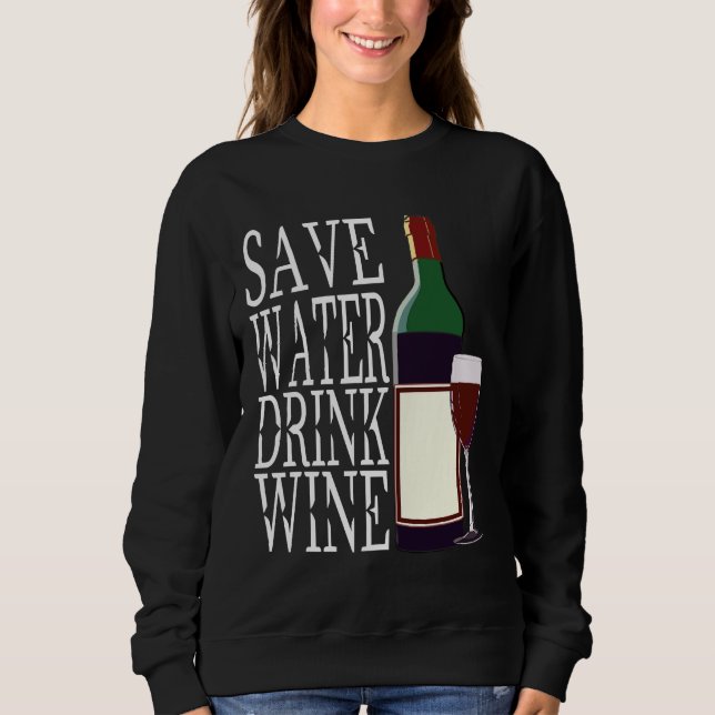 Sudadera Wine Drinker Red Wine Winemaker Vino Red Wine Bott (Anverso)