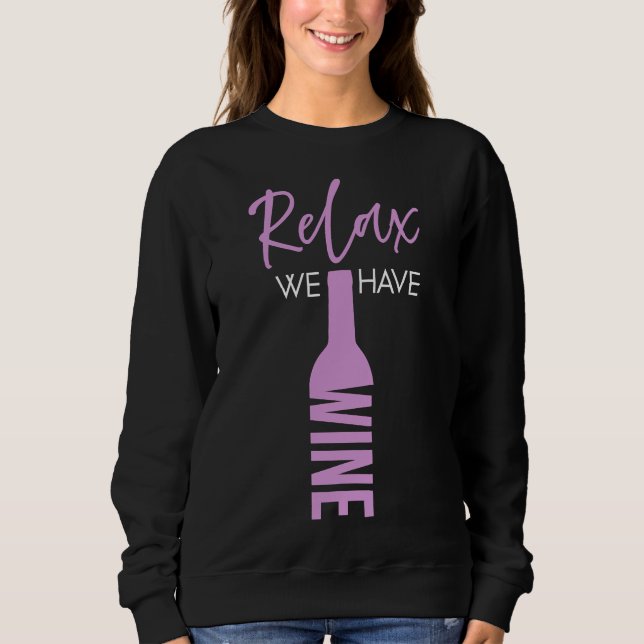 Sudadera Wine Fiesta Relax (Anverso)