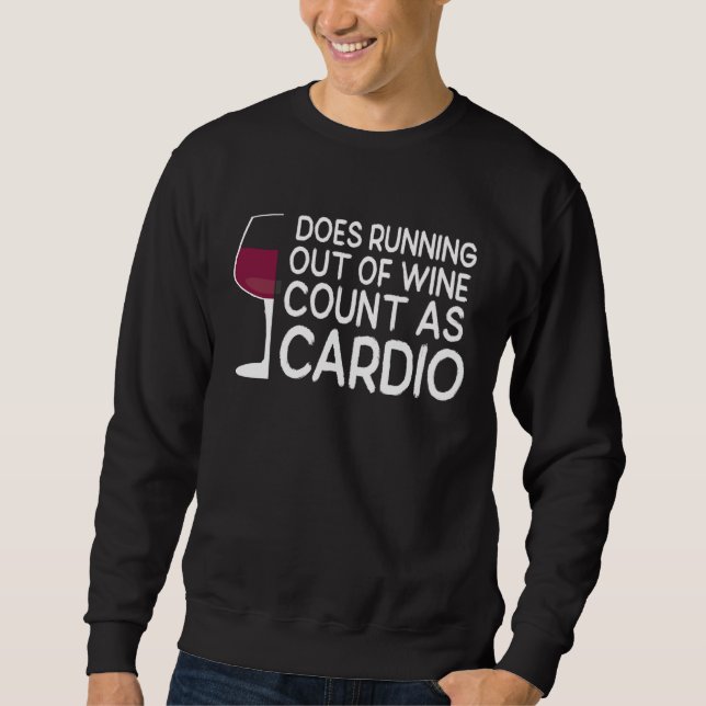 Sudadera Wine Glass Does Running Out Of Wine Count As Cardi (Anverso)