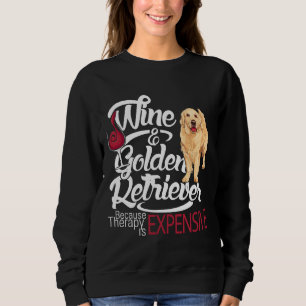 Sudadera Wine Y Golden Retriever
