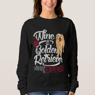 Sudadera Wine Y Golden Retriever