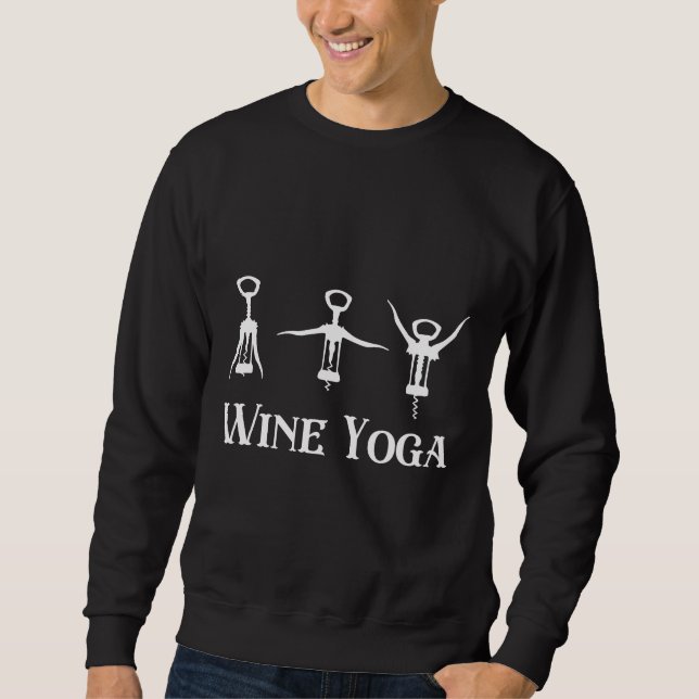 Sudadera Wine Yoga (Anverso)