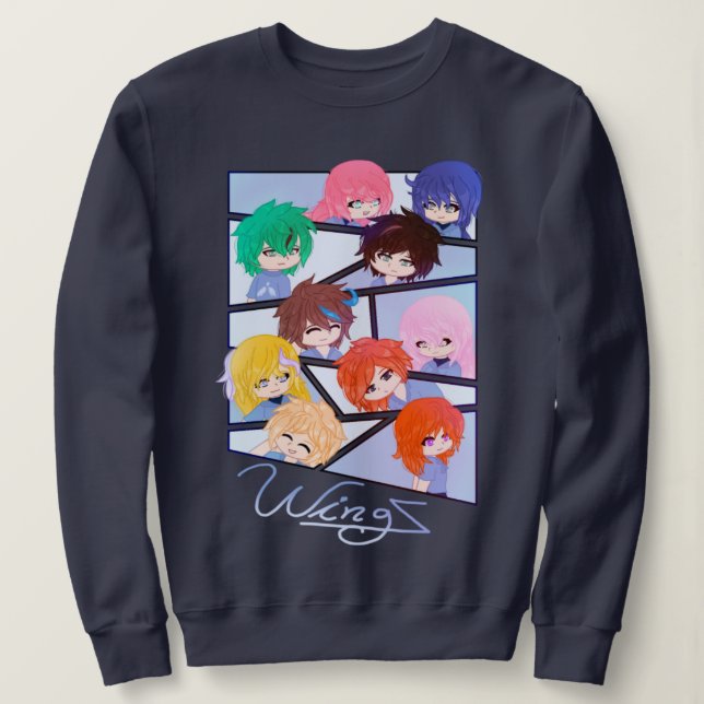 Sudadera Wingz Multi Personaje (Anverso del diseño)