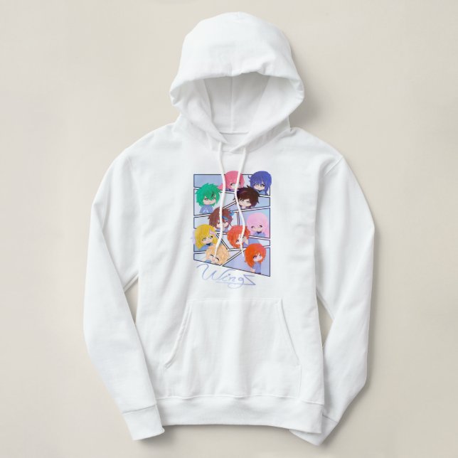 Sudadera Wingz Múltiples Personajes (Diseño del anverso)