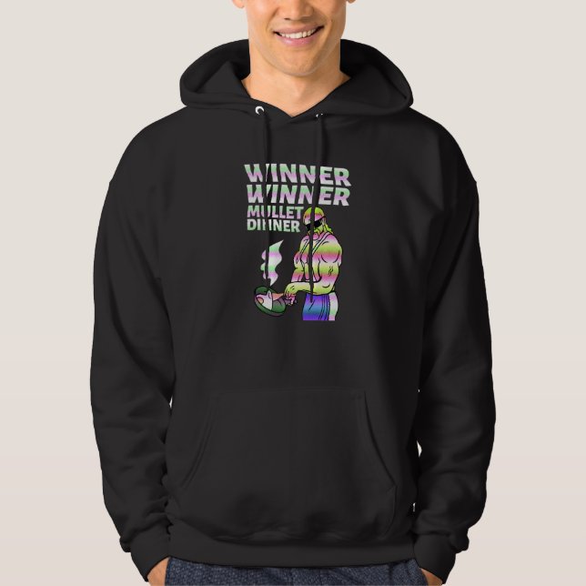 Sudadera Winner Winner Mullet Dinner Party In The Back      (Anverso)