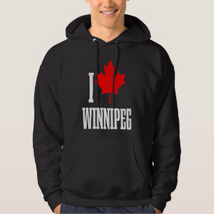 Sudadera Winnipeg Manitoba Canadá Hoja de Arce Bandera Cana