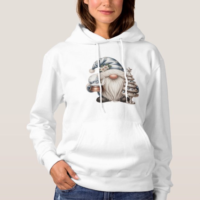 Sudadera Winter Christmas Gnome with Snow Globe and Festive (Anverso)