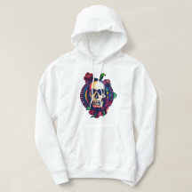 Winter hoodie with a stylish and mysterious design