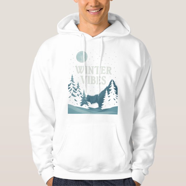 Sudadera Winter Vibes Snowy Fantasy Design (Anverso)