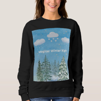 Sudadera "Winter Wonderland: Snow & Stars"