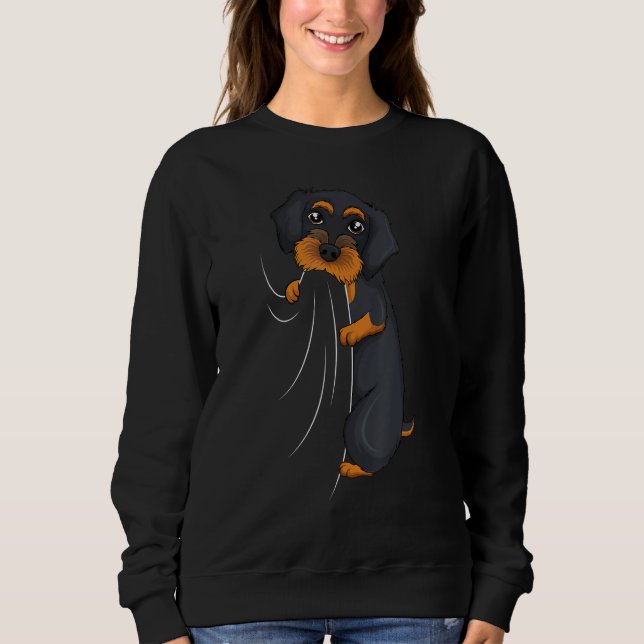 Sudadera Wirehaired Dachshund Weiner Dog Boys Girls Kids Wo (Anverso)