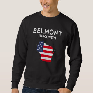 Sudadera Wiscons de viaje Belmont Wisconsin Estados Unidos