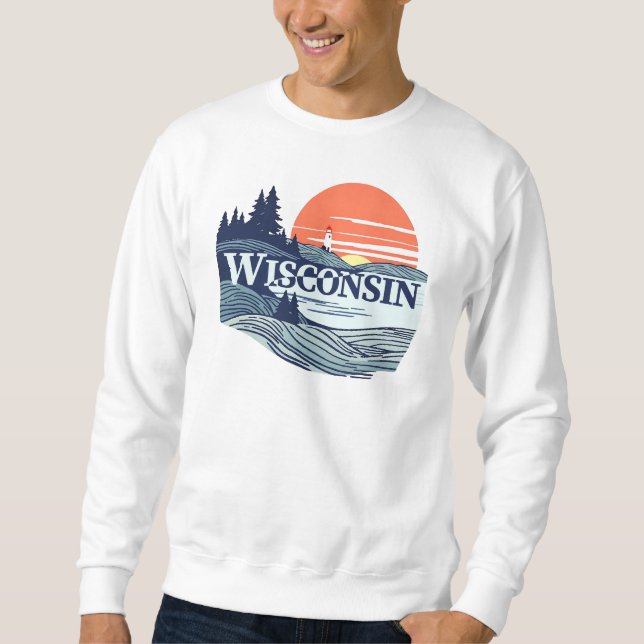 Sudadera Wisconsin Estados Unidos de América (Anverso)