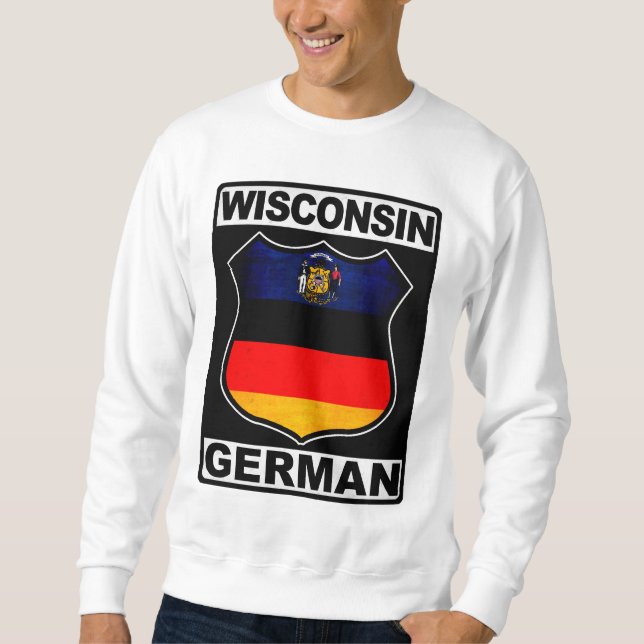 Sudadera Wisconsin German American (Anverso)