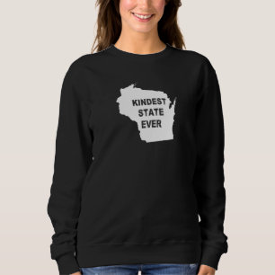 Sudadera Wisconsin Kindest State Viaje Mejor Rango Al M