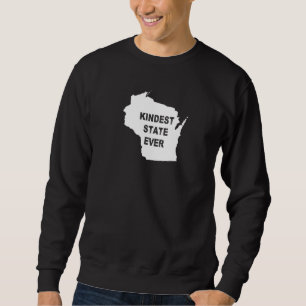 Sudadera Wisconsin Kindest State Viaje Mejor Rango Al M