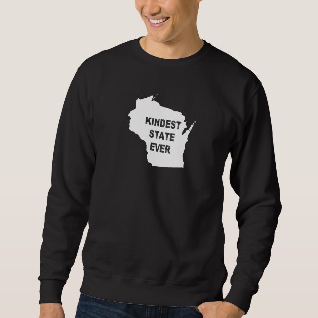 Sudadera Wisconsin Kindest State Viaje Mejor Rango Al M (Anverso)