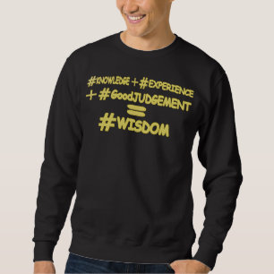Sudadera "WISDOM EQUATION" Diseño De Expresión Cute. ¡Hazte
