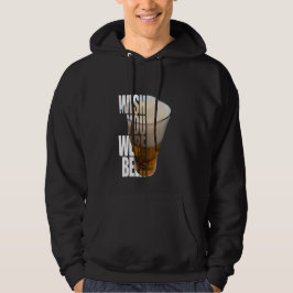 Sudadera Wish You Were Beer" Funny Beer Pun Design