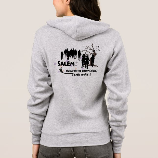 Sudadera Witch Broom Visita Salem Basic Tourist (Reverso)