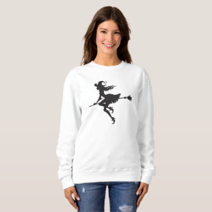 Sudadera Witch Riding Broom Halloween Thunder_Cove