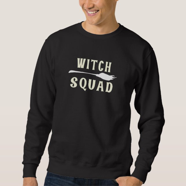 Sudadera Witch Squad Funny Witch Broom Halloween Wall Wallo (Anverso)