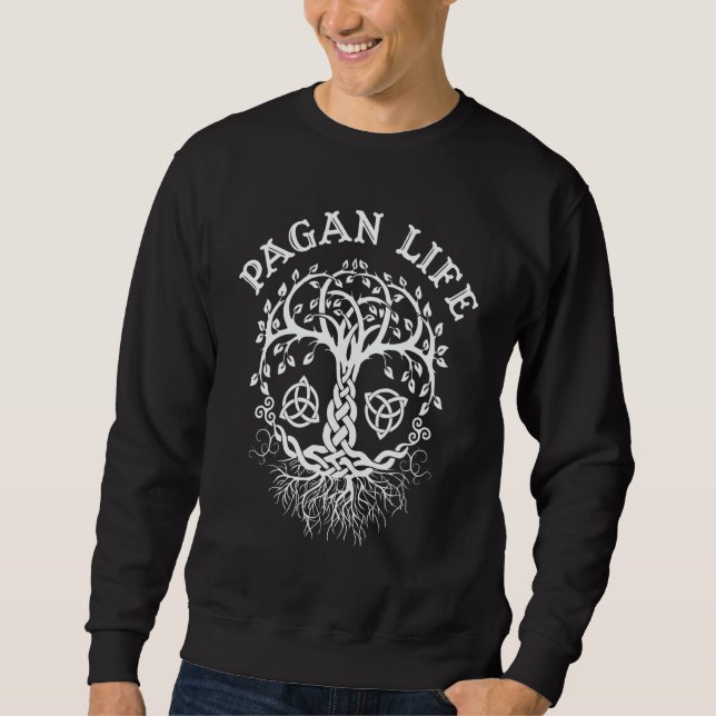Sudadera Witchcraft Wiccan Pagan Tree Of Life 13 (Anverso)