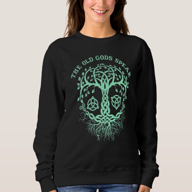 Sudadera Witchcraft Wiccan Pagan Tree Of Life 2 (Anverso)