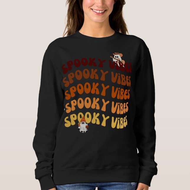 Sudadera Witchy October Vibes Halloween Tee (Anverso)