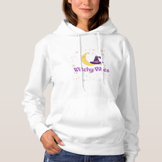 Sudadera Witchy Vibes Moon y Gorra (Anverso)