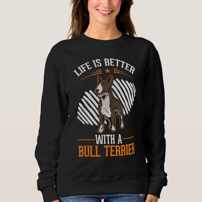 Sudadera with a Bull Terrier Bull Terrier (Anverso)