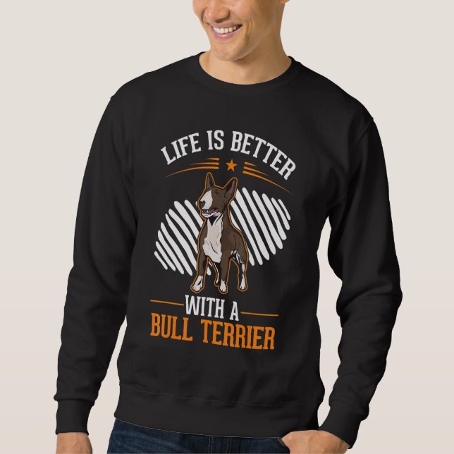 Sudadera with a Bull Terrier Bull Terrier (Anverso)