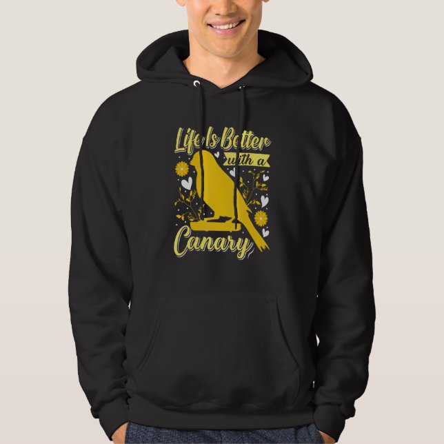 Sudadera with a Canary Bird Canaries  Bird (Anverso)