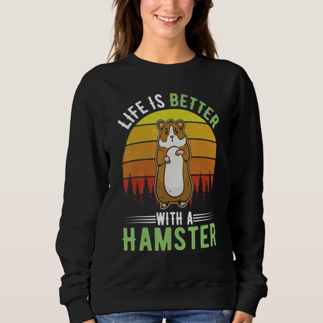 Sudadera with a Hamster Wheel Hamster 1 (Anverso)