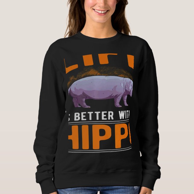 Sudadera with a Hippo (Anverso)