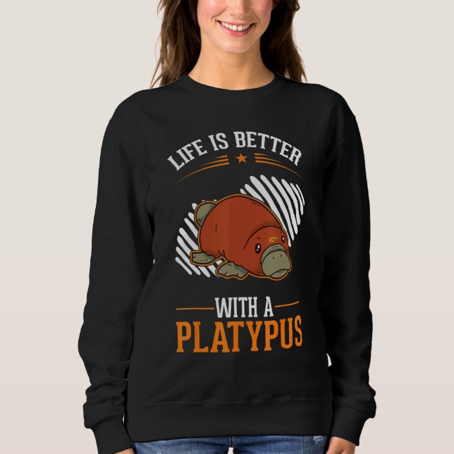 Sudadera with a Platypus (Anverso)