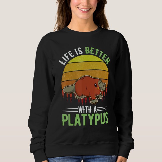 Sudadera with a Platypus 1 (Anverso)