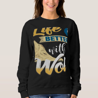 Sudadera With A Wolf Awesome Cool Designs Present