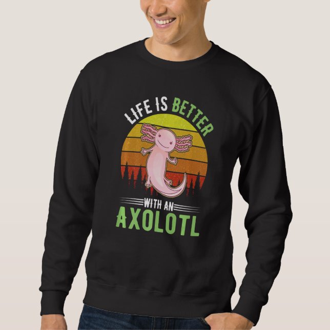 Sudadera with an Axolotl (Anverso)