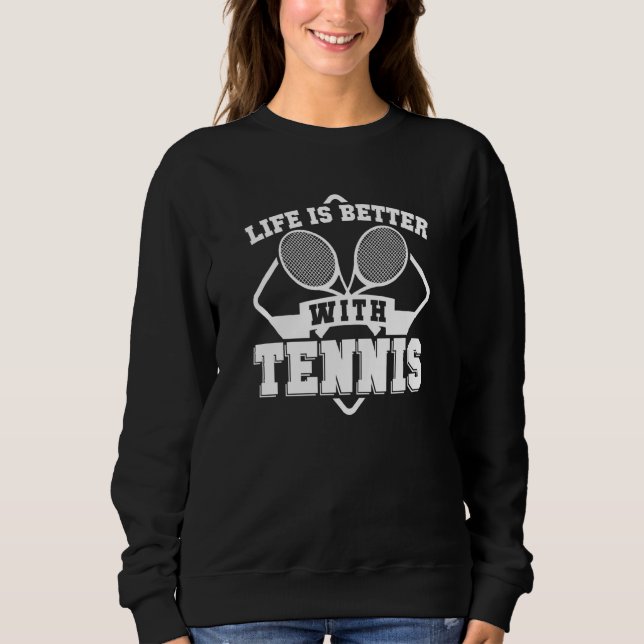 Sudadera With Tennis Racket Sports (Anverso)