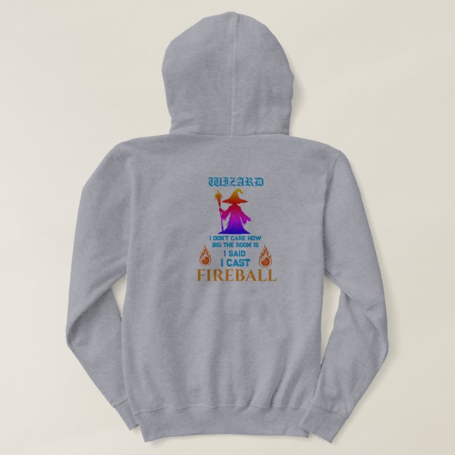 Sudadera Wizard Fireball (Reverso del diseño)