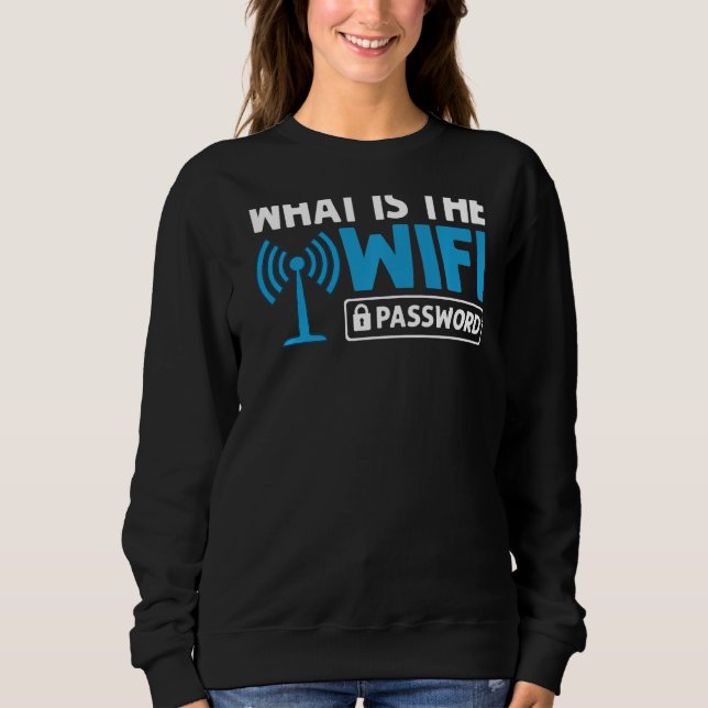 Sudadera Wlan de Internet de enrutador Wifi cita contraseña (Anverso)