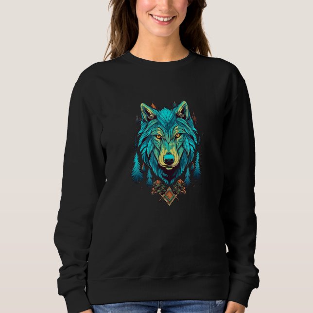 Sudadera Wolf And Wolves Men Women Kids 34 (Anverso)
