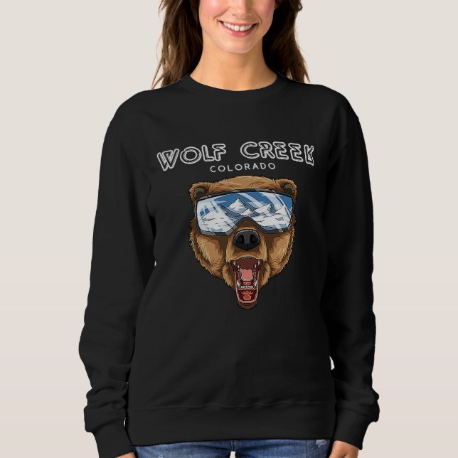 Sudadera Wolf Creek Colorado  USA Grizzly Ski (Anverso)