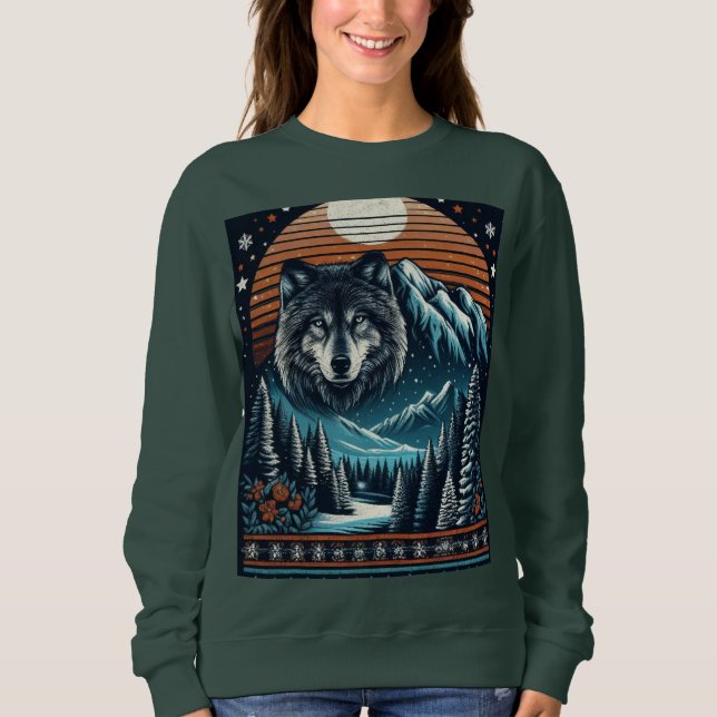 Sudadera Wolf e Winter (Anverso)