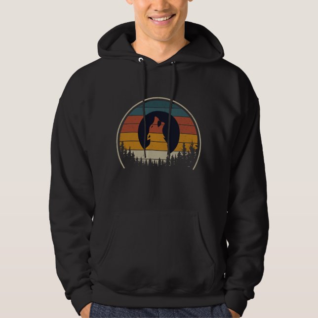 Sudadera WOLF en la camiseta de Woods Silhouette (Anverso)
