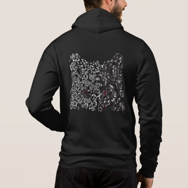 Sudadera wolf gray man (Reverso)