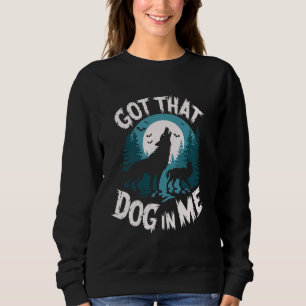 Sudadera Wolf Howling En Moon Wildlife Wilderness Nature De